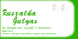 ruszalka gulyas business card